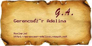 Gerencsér Adelina névjegykártya