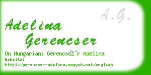 adelina gerencser business card